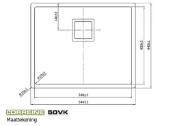 Lorreine Exclusive fregadero de acero inoxidable 50cm montaje encastrado a ras, sobre encimera y bajo encimera 1150178274