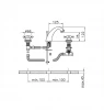 Huber Victorian 3 gats Thermostatische Wastafelmengkraan Brons VTT7101027