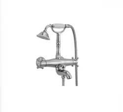 Mezclador Termostático de Baño Huber Victorian con conjunto de Ducha acero inoxidable VTT330102A