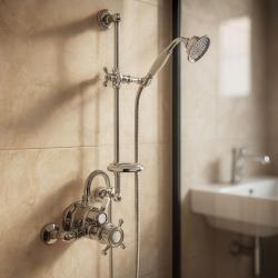 Mezclador Huber Victorian termostático de ducha con barra deslizante Cromado 190R.VT01H.CR