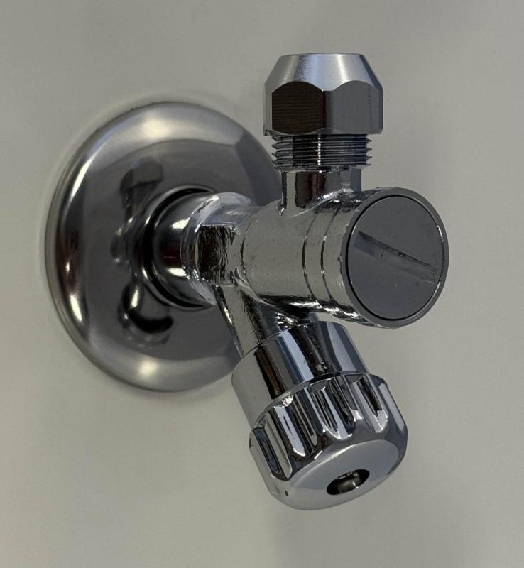 Juego de 2 llaves de paso con filtro en ángulo