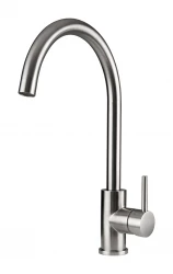 Grifo de cocina Lorreine Mersey completo de acero inoxidable con caño giratorio 1154021752