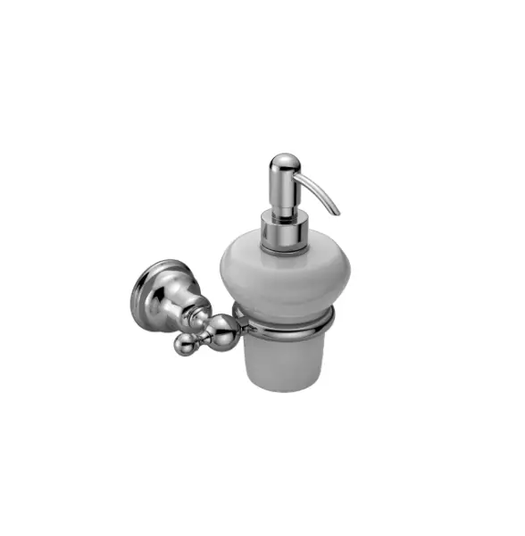 Dispensador de jabón Huber Croisette Classic Cromado-Cerámico 4024.01H.CR