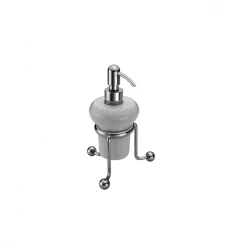 Dispensador de jabón Huber Croisette Classic Soporte de cerámica cromado 4030.01H.CR