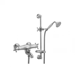 Mezclador Termostático Huber Victorian para Baño con Barra Deslizante Cromado VTS2701021