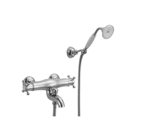 Grifo Huber Victorian termostático para bañera y accesorios de ducha acero inoxidable VTD270102A