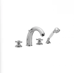 Mezclador de Baño Huber Croisette 4 orificios dorado CS0002602G