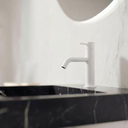 Grifo para lavabo Waterevolution Flow blanco mate T110BR