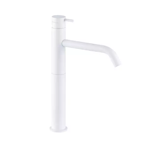 Grifo  Waterevolution Flow monomando para lavabos blanco mate T115BR