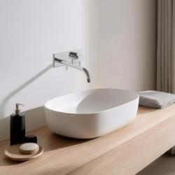 Grifo para lavabo Waterevolution Flow empotrado con embellecedor cromado y caño 25cm T1161B01-25