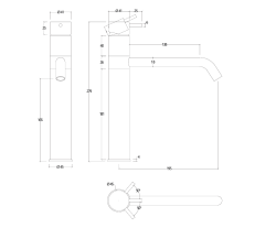 Grifo monomando de cocina Waterevolution Flow blanco mate T150BR