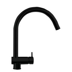 Grifo monomando de cocina Waterevolution Flow negro mate con caño extraíble T155PR