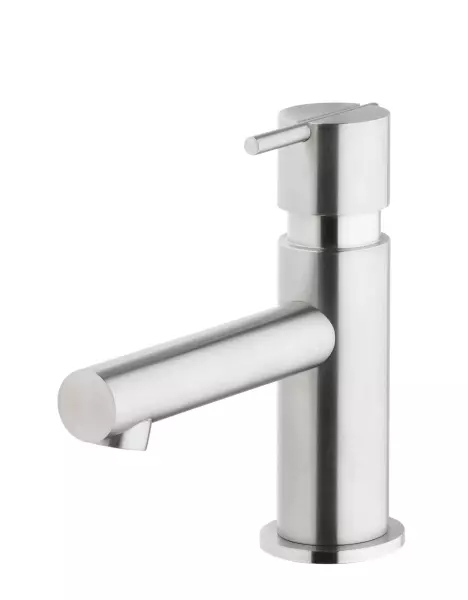 Grifo de lavabo Waterevolution S22 de acero inoxidable con desagüe T410IE