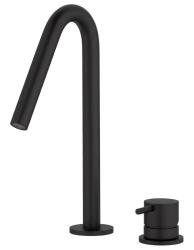 Grifo Waterevolution Flow de 2 orificios para lavabo negro mate con caño pequeño V 127mm T1121VPR