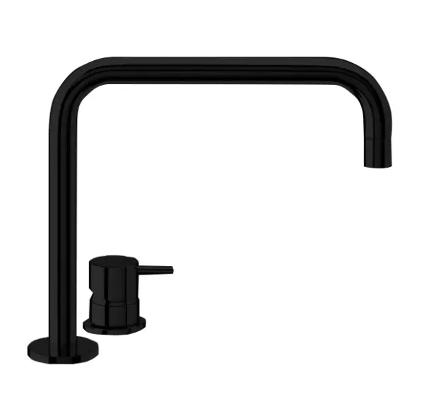 Grifo Waterevolution Flow de 2 orificios para lavabo negro mate T112HPR