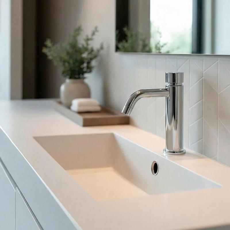 Grifo de lavabo Watererevolution Flow con autocierre cromado T110TP01