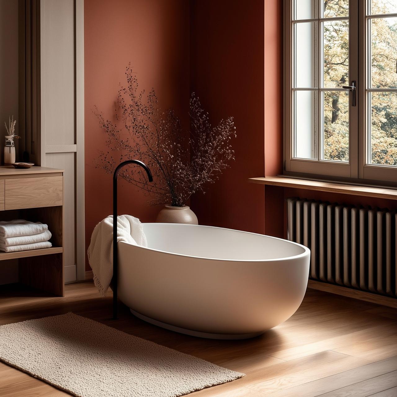 Caño Waterevolution Flow para bañera de pie negro mate T1673PR - Productafbeelding 4