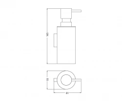 Dispensador de jabón Waterevolution Deep cromado A22601