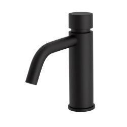 Grifo de lavabo Waterevolution Flow con autocierre negro mate T110TPPR