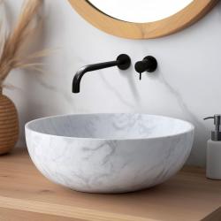 Grifo  Waterevolution Flow de lavabo  monomando empotrado negro mate 21cm T116BPR-21