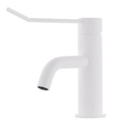 Grifo de lavabo Waterevolution Flow incluido tapón click blanco mate T111BR