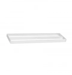 Toallero doble Waterevolution Deep 60 cm blanco mate A212DBR