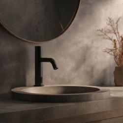 Grifo Waterevolution Flow electrónico de lavabo   a pilas por infrarrojos negro mate T110EBPR