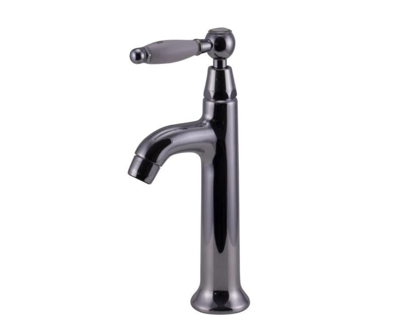 Grifo de lavabo PB Classic con palanca blanca agua fría con cromado 1208853732