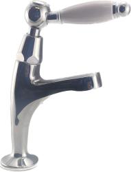 Grifo de lavabo PB Classic con palanca blanca agua fría modelo pequeño cromado 1208854162