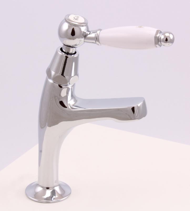 Grifo de lavabo PB Classic con palanca blanca agua fría modelo pequeño cromado 1208854162