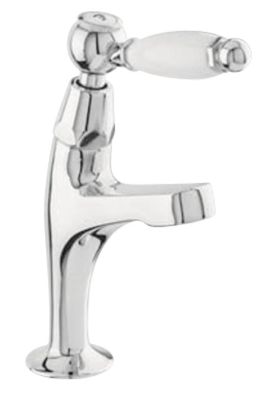Grifo de lavabo PB Classic con palanca blanca agua fría modelo pequeño cromado 1208854162