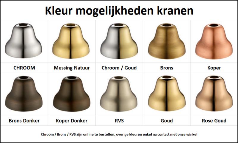 Mezclador PB Classic de ducha en superficie con palancas blancas conexión superior en color bronce 1208854542