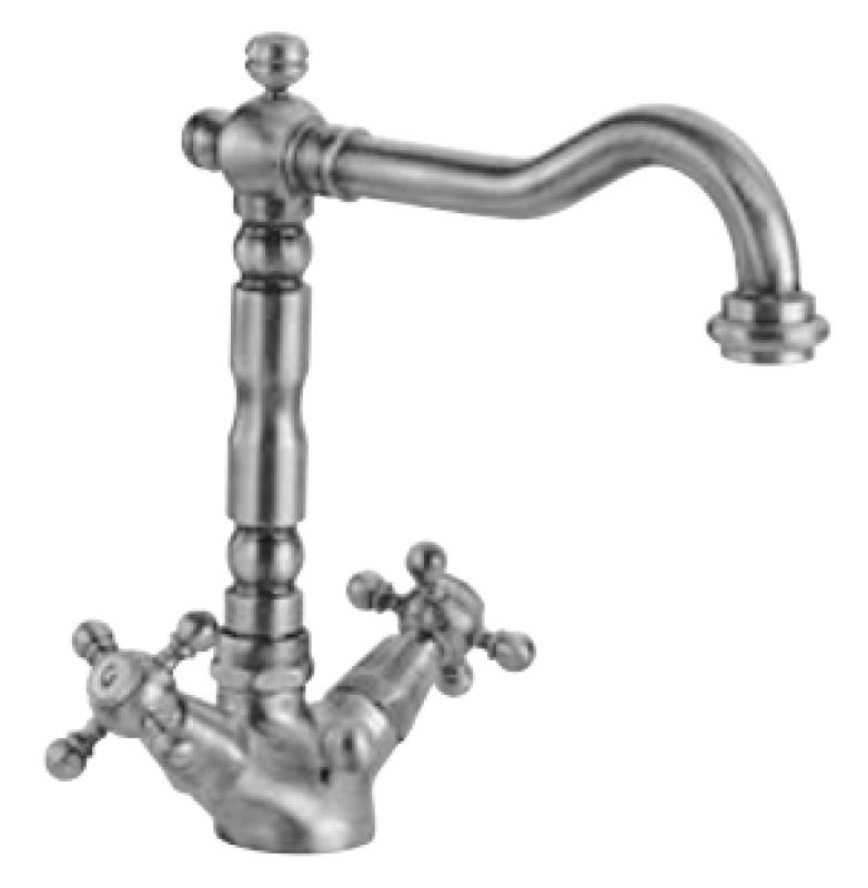 Grifo PB Classic  para lavabo con manillas de estrella 18,5 cm Cromado 1208854932