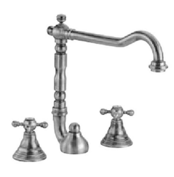 Grifo PB Classic de 3 orificios para lavabo caño fuerte 18,5 cm Acero inoxidable 1208854952