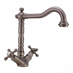 Grifo PB Classic para lavabo caño fuerte 18,5 cm Acero inoxidable 1208854972