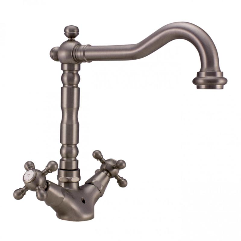 Grifo PB Classic para lavabo caño fuerte 18,5 cm Acero inoxidable 1208854972