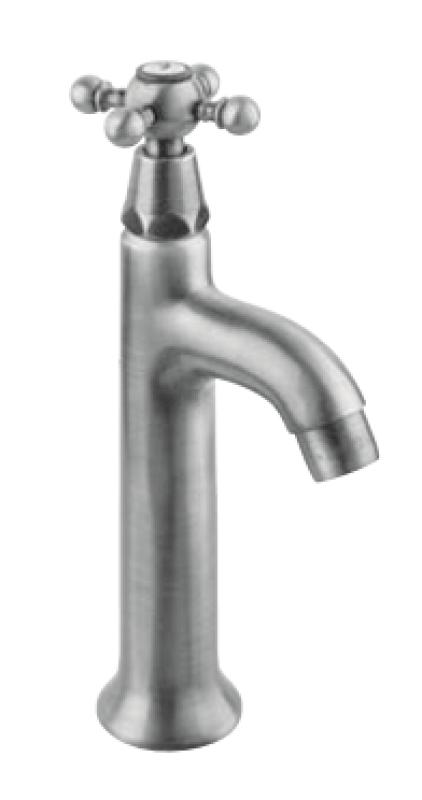 Grifo de lavabo PB Classic con pomo de estrella agua fría cromado 1208855532