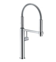 Grifo de cocina Franke Pescara Semi Pro 360 caño flexible y spray cromado 115.0393.976