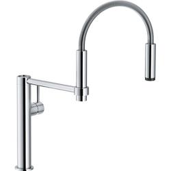 Grifo de cocina Franke Pescara Semi Pro 360 caño flexible y spray cromado 115.0393.976