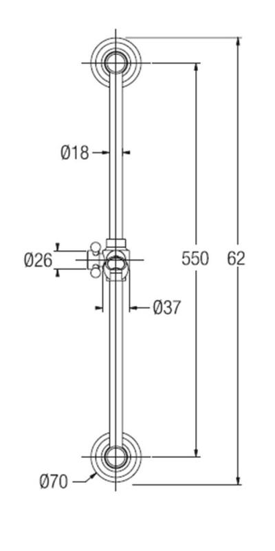 Conjunto deslizante PB classic con teleducha y flexo de ducha cromado 1208899092