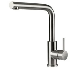 Grifo de cocina Lorreine Dart completo de acero inoxidable con caño giratorio 1208912532