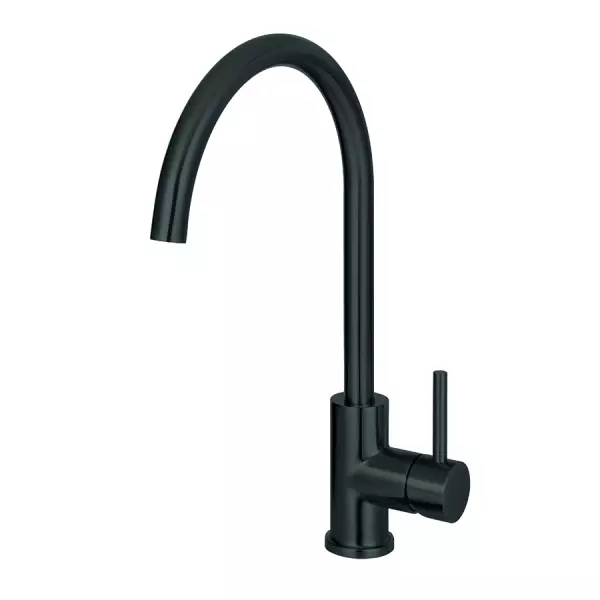 Mezclador monomando de cocina CARESSI Black Line acero inoxidable negro CA105BK ECO 1208920645