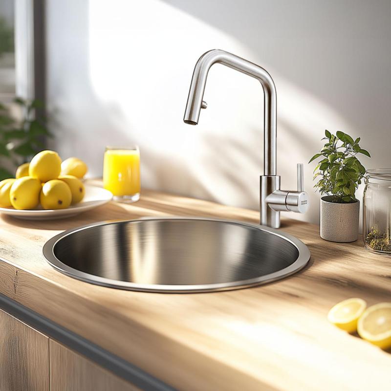 Grifo de cocina Franke Cube teleducha extraíble acero inoxidable 115.0529.207