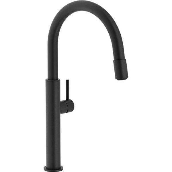 Grifo de cocina Franke Pescara negro mate con perlizador extraíble 115.0545.135