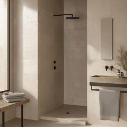 Termostato´Waterevolution Flow  de ducha empotrado con 1 válvula de cierre negro mate 1208920977