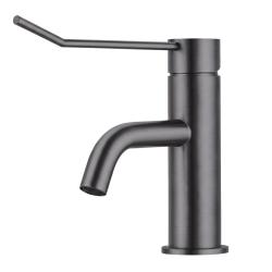 Grifo de lavabo Waterevolution Flow con tapón clic PVD gris plomo T111GME