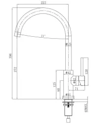 Grifo giratorio Lorreine Mersey Copper PVD 1208952360