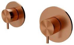 Termostato de ducha empotrado Waterevolution Flow con 1 válvula de cambio de cobre