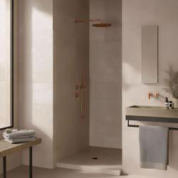 Termostato de ducha empotrado Waterevolution Flow con 1 válvula de cambio de cobre