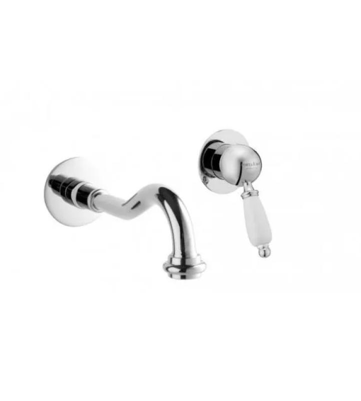 Mezclador PB Nostalgic de lavabo monomando empotrado Caño Vintage 21cm cromado